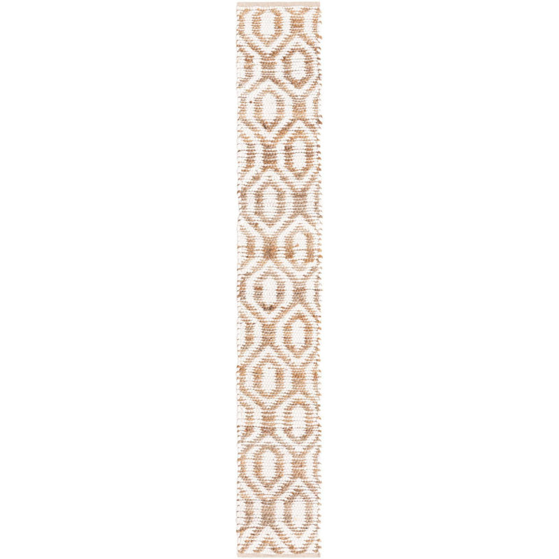 Egge Cotton Geometric Indoor Rug, Runner 1'2" x 8'