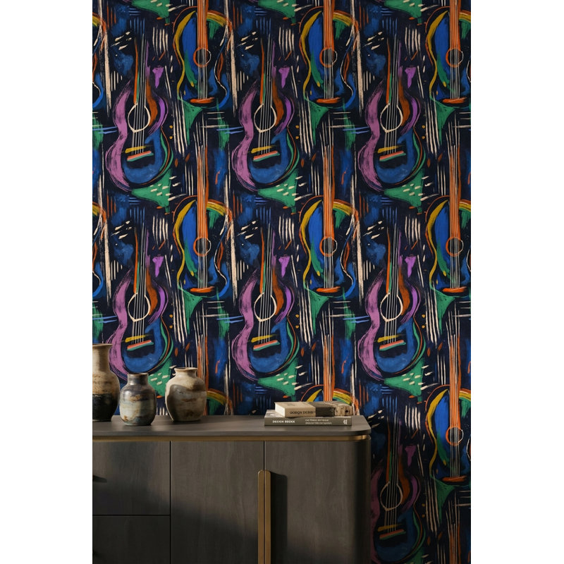 Décoration murale abstraite vibrante éclectique