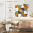 Abstract Geometric Circle Quarters-109222101