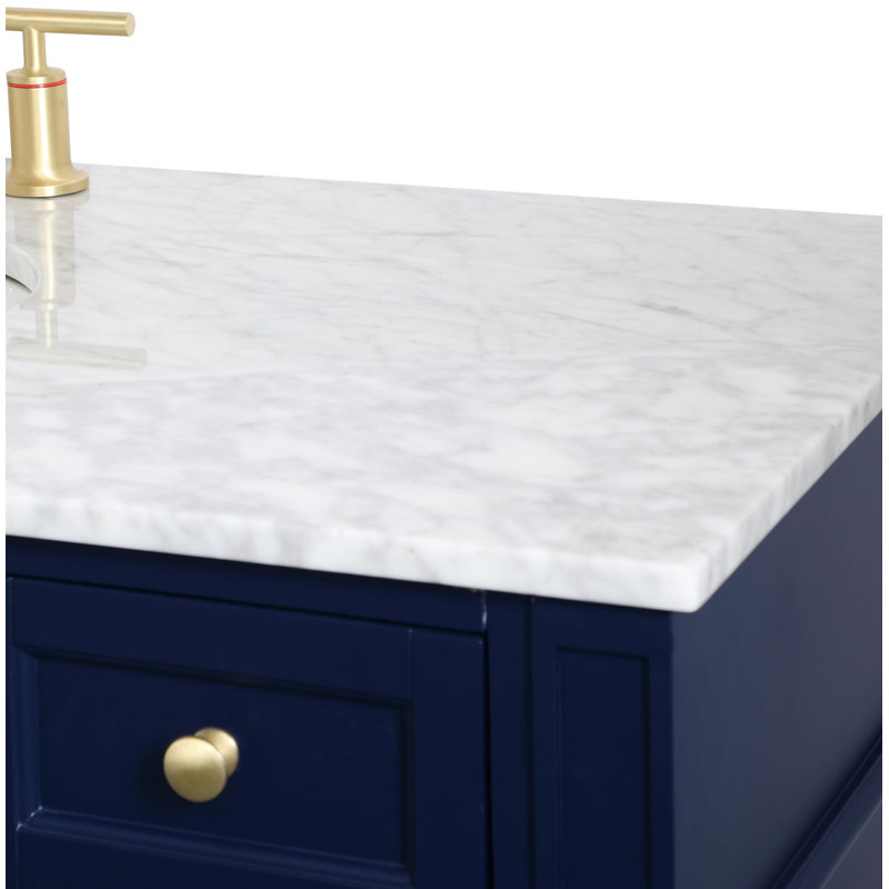 Ensemble de meuble-lavabo simple 48 "Rivers, bleu