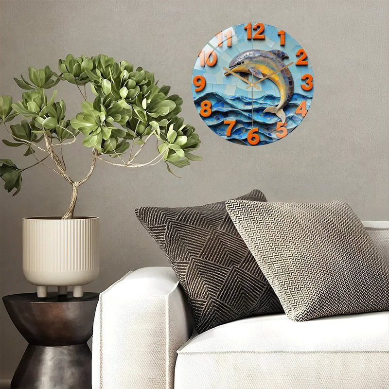 Horloge murale Dolphin