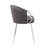 Josie 19.25'' H Faux Leather Upholstered Armchair-287528673-358184672