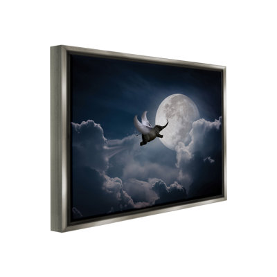 " Flying Elephant And Moon " by Noble Works