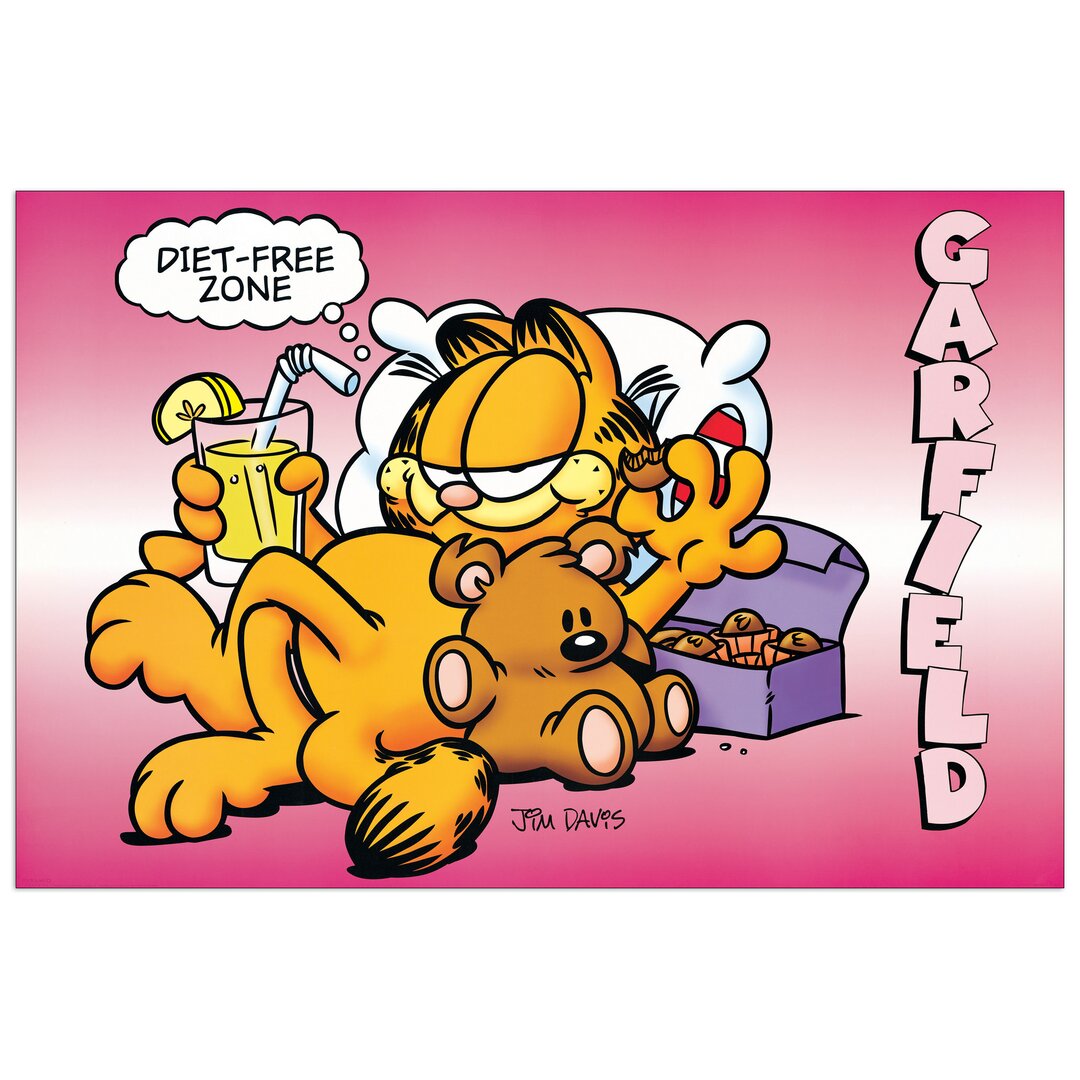 Wandbild „Garfield", Grafikdruck