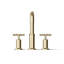 Purist Deck-Mount Bath Faucet Trim for High-Flow Valve with Cross Handles-6919707