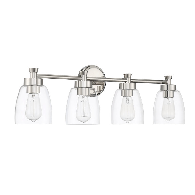 Éclairage pour meuble-lavabo 4 lumières Amaure, Nickel