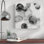Droplets - Matted and Framed Under Acrylic Glass, Large Living Room Wall Art