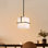 Luminaire suspendu carré 1 lumière rectangulaire / rectangulaire pour vestibule de salle à manger de cuisine
