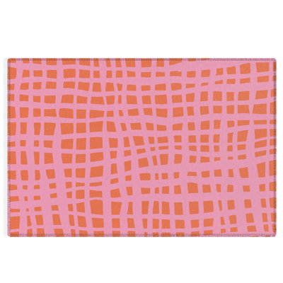 Tapis rectangulaire Jaylene avec envers antidérapant