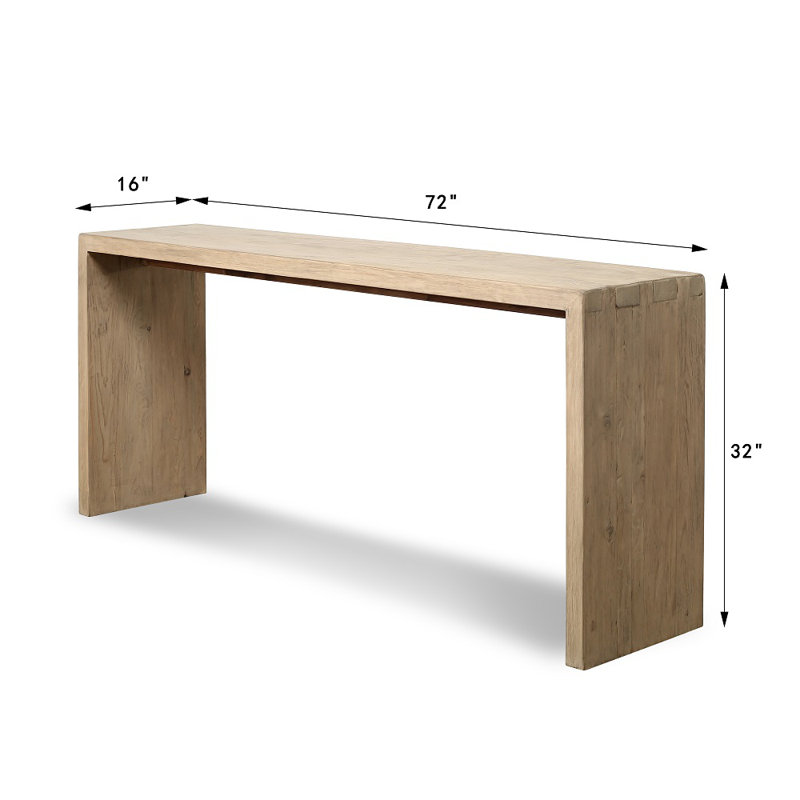Heladio 72'' W Solid Wood Console Table