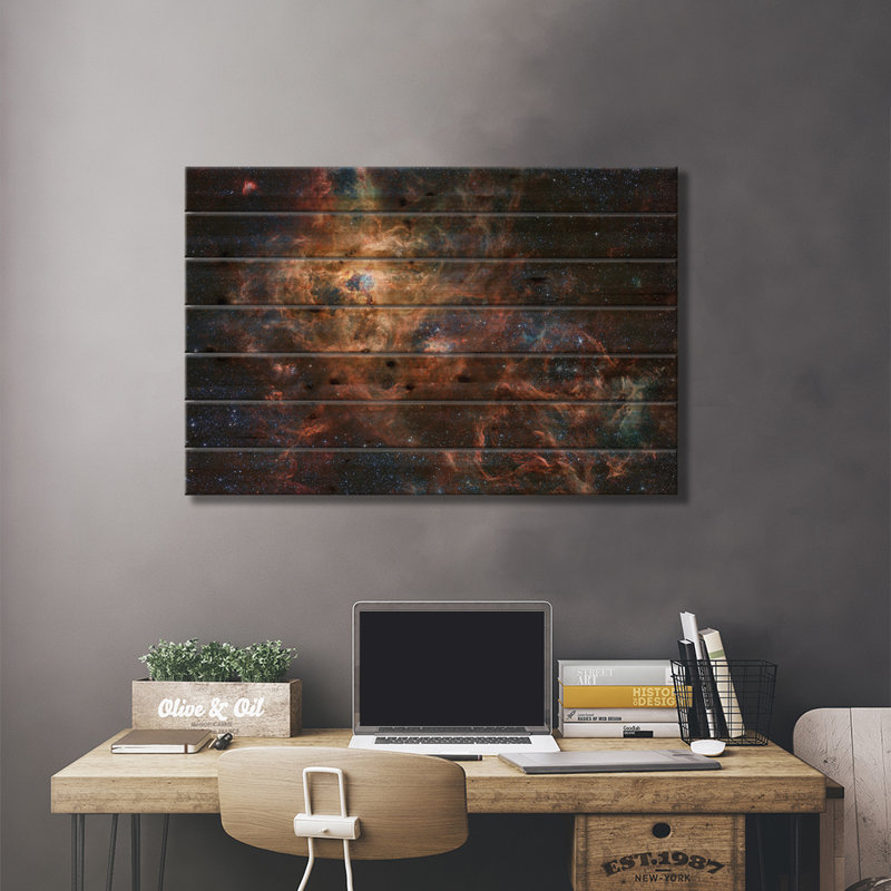 Image composite de la nébuleuse de la tarentule (NCL 2070), H 18 po x l 26 po x P 1,5 po