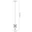 1 - Light Polished Chrome LED Crystal Pendant