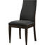 Gris, chaise d'appoint à dossier solide, ornements en noyer foncé, salle à manger, confortable, chaise grise avec ornements de 2, idéal pour