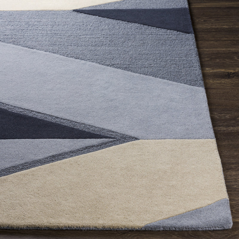 Nida Wool Abstract Indoor Rug, Rectangle 2' x 3'