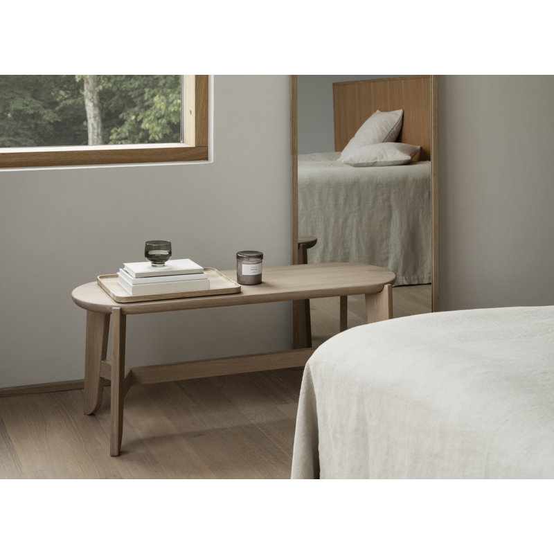 blomus OKU Oak Rectangular Tray, 0.8" H x 10.8" W x 7.9" D, Oak