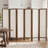 6-Panel Washable Fabric Room Divider, Walnut Color Frame-126671330-126671331