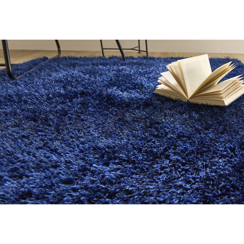 Beahn Solid Colour Machine Tufted Area Rug, Round 133cm