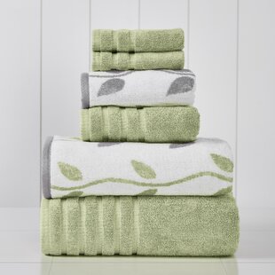 Peacock Alley Plush Turkish Towel Set in Sage Light Green | 6 Pieces | 100% Extra-Long Staple Cotton