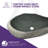 ANZZI 14'' Dark River Stone Stone Specialty Bathroom Sink