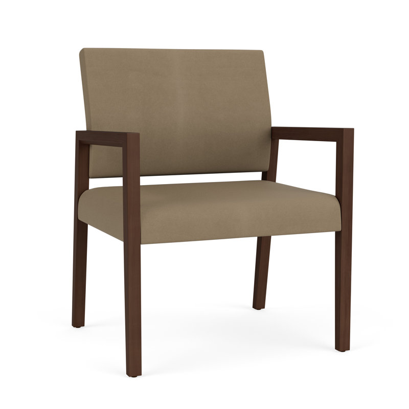 Chaise d'invité surdimensionnée Brooklyn, Noyer Riftwood, Patriot Plus taupe