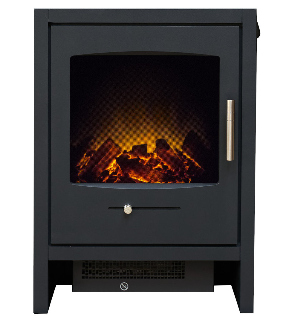 B&Q - Bergen Electric Stove In Charcoal Grey - Image 3