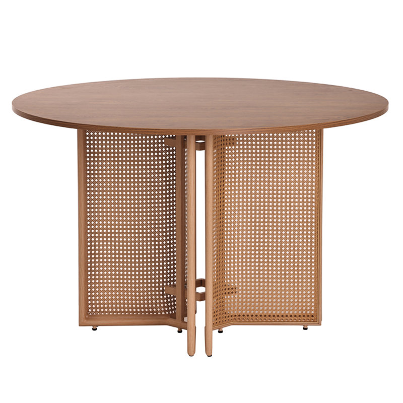 Round Metal Base Dining Table