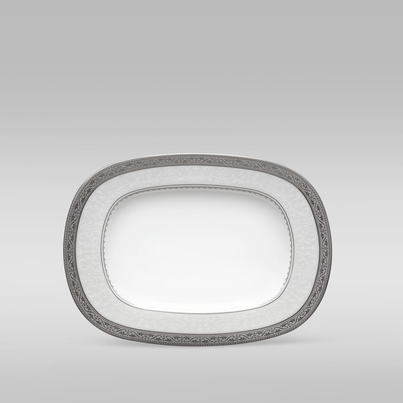 Noritake Odessa Butter Dish, 9.25", Platinum