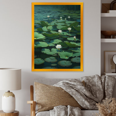 Whitelotus "Pures In Blossom", reproduction d'art sur toile