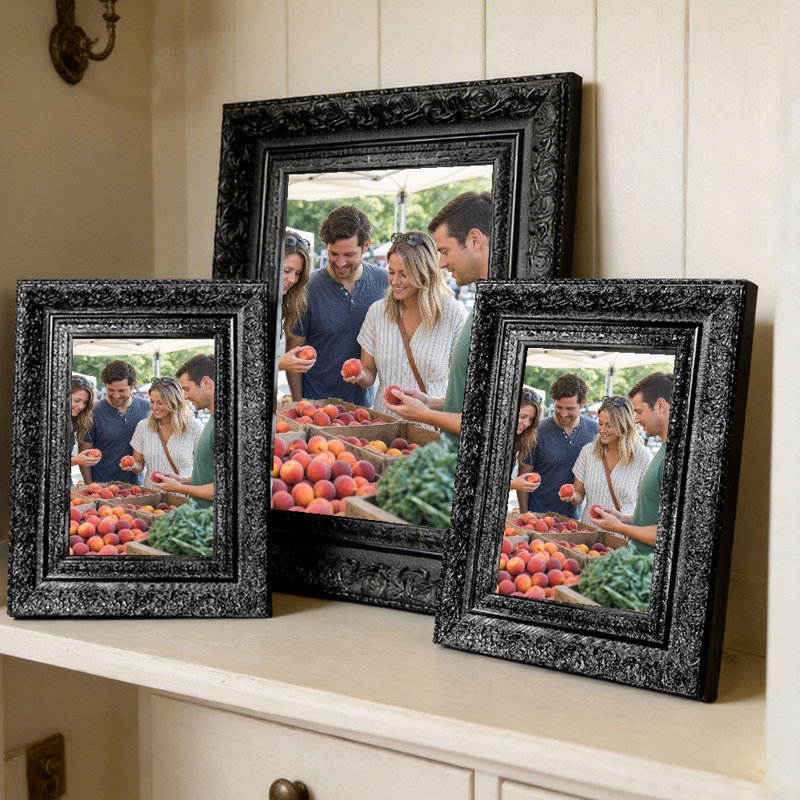 Cadre photo noir 1pc polyvalent pour photos 11 po x 14 po et présentation de photos de mariage, Black, 1, 11" W x 14" H