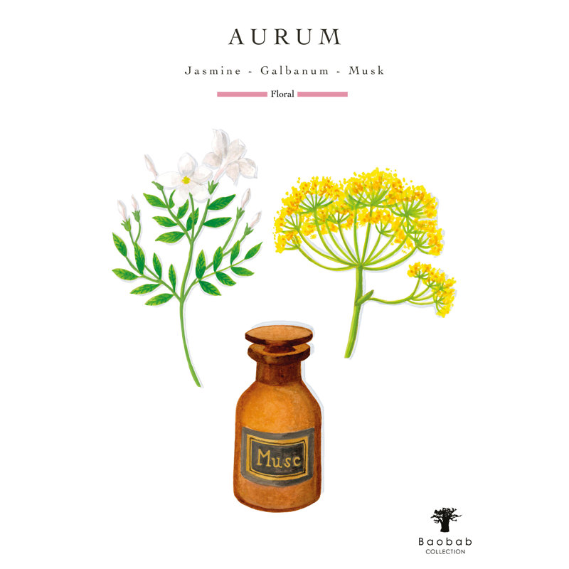 Les Exclusives Aurum Candle, 13.8" H x 7.41" W x 7.41" D