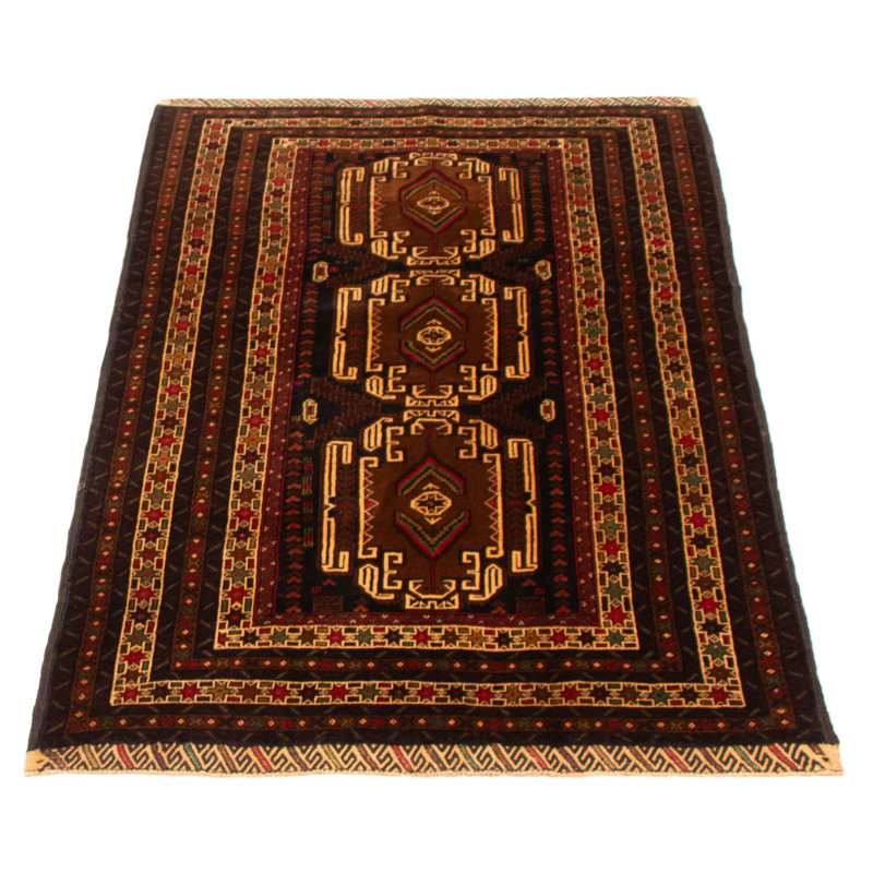 Teimani Brown Rug 3'9" x 6'7"