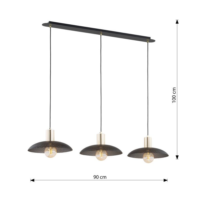 Aadison 3 - Light Pendant, Black