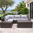 Michell Wicker 5 - Person Patio Conversation Set with Cushions