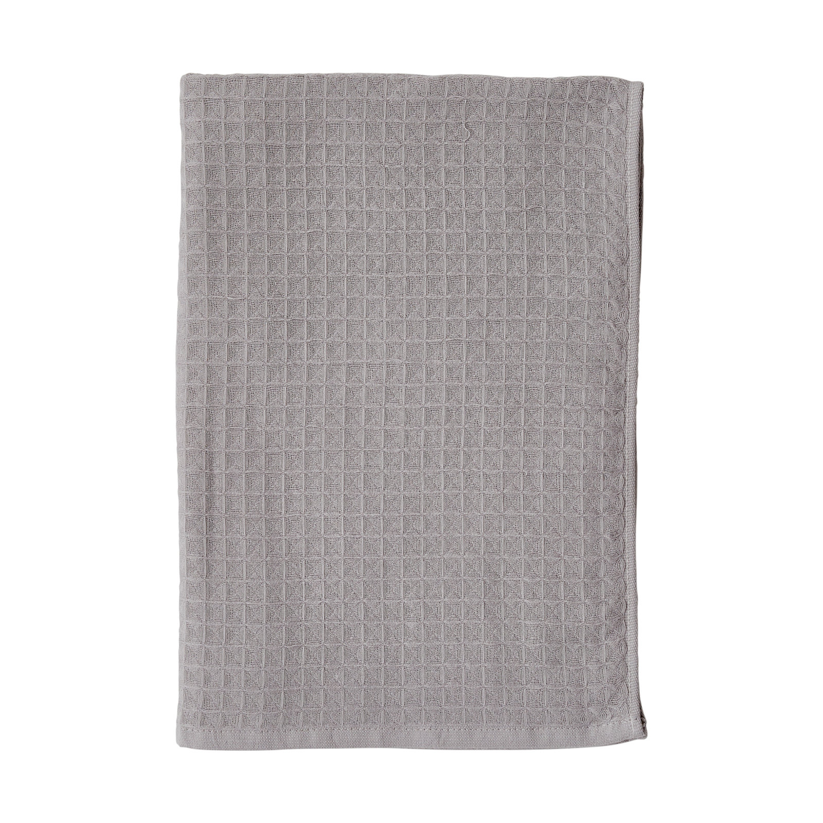 Waffle Twist 100% Cotton Hand Towel, Gray
