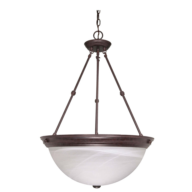 Clarewood 3 - Light Old Bronze Single Pendant, 27.75" H x 20" W