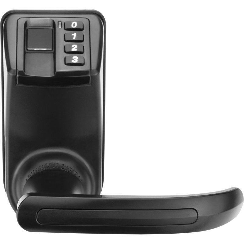 BIOMETRIC/KEYPAD DOOR LOCK, BLACK