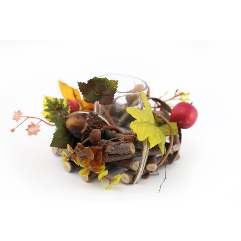Wood Tabletop Tealight Holder