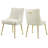 Velvet Upholstered Dining Chairs With Gold Pull Handle-66279437