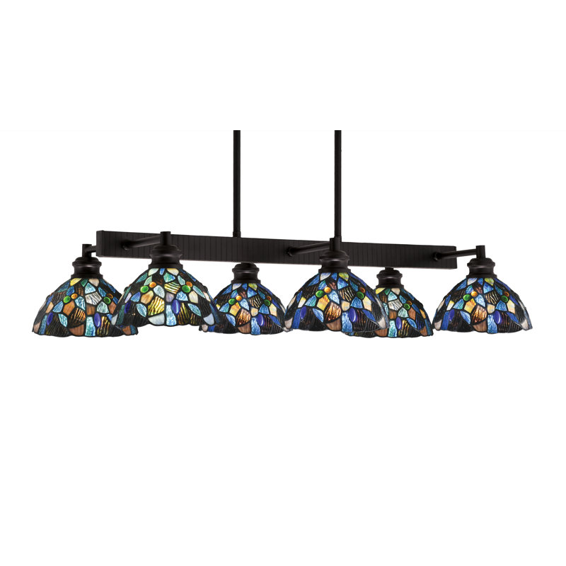 Barre d'éclairage 6 lumières Edge, Espresso
