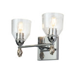 Fun Finial 2 Light Vanity Light In Gold