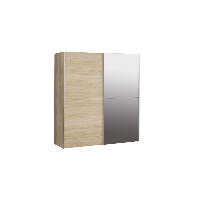 Alfaro 2 Door Manufactured Wood Wardrobe, Beige