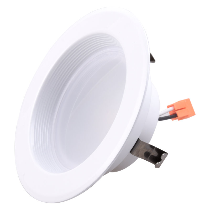 4'' White LED Baffle Recessed Trim