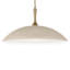 Luminaire suspendu 1 lumière 24,25 po Delarosa en grège et bronze champagne-131043078-131043079