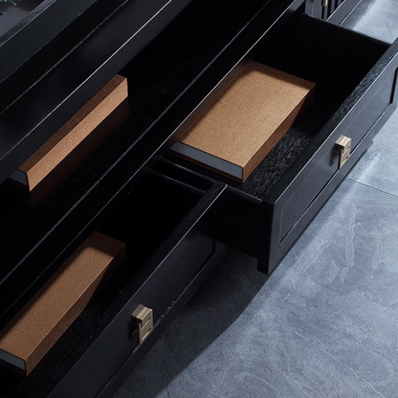 Nouveau meuble télé en bois massif de style chinois
