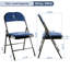 Chaise pliante rembourrée et empilable-2082686776