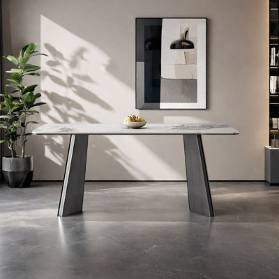 Modern Italian Rectangular Marble Dining Table