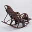 Chaise berçante simple en rotin simple tissé Creative