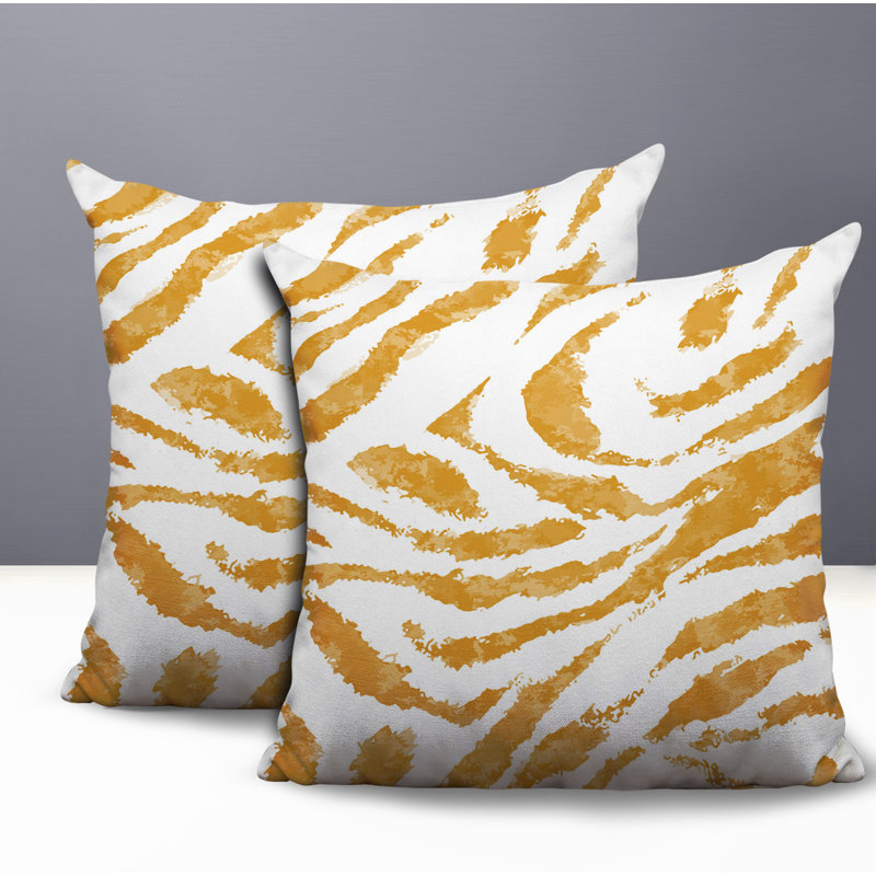 Oreiller réversible intérieur / extérieur Seppo, 16x16, Yellow