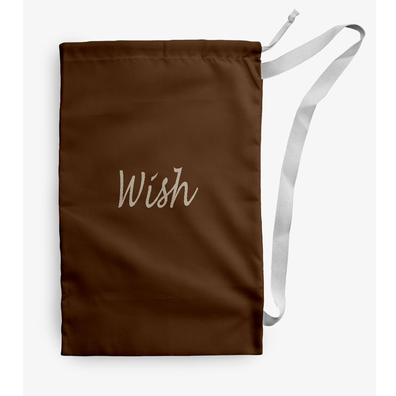 Fabric Laundry Bag with Handles, Medium (36" H x 28" W), Brown