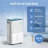 Antarctic Star 45-Pints/Day High Humidity Dehumidifier W/Washable Filter,3 Modes, 24-H Setting, White